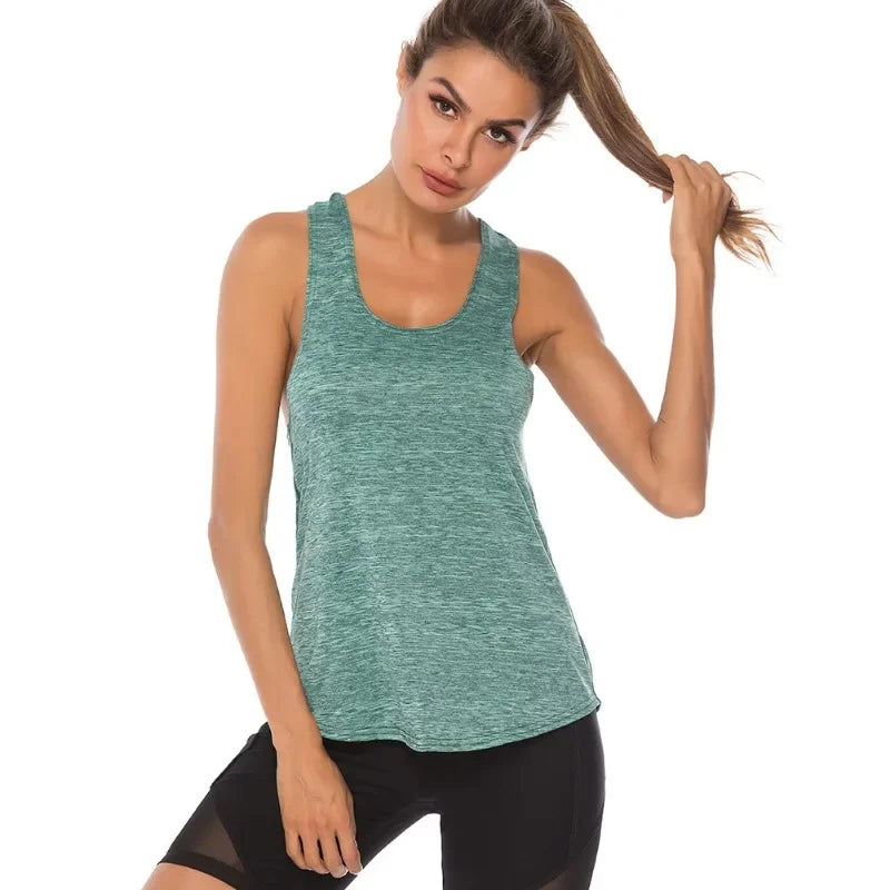 Desmond | Women's Deep Back Racerback Longline Sport Tank Top