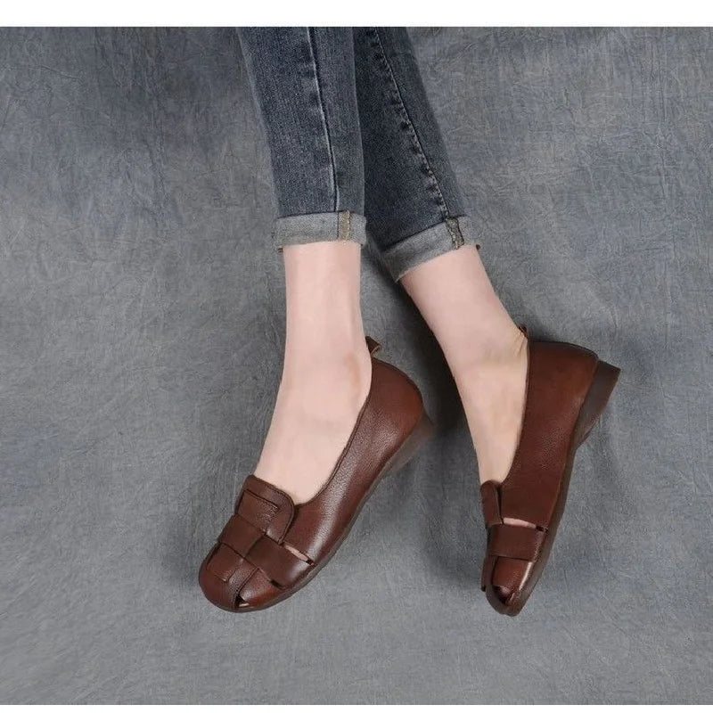 Genevieve | Women's Stylish Woven Toe Mary Janes
