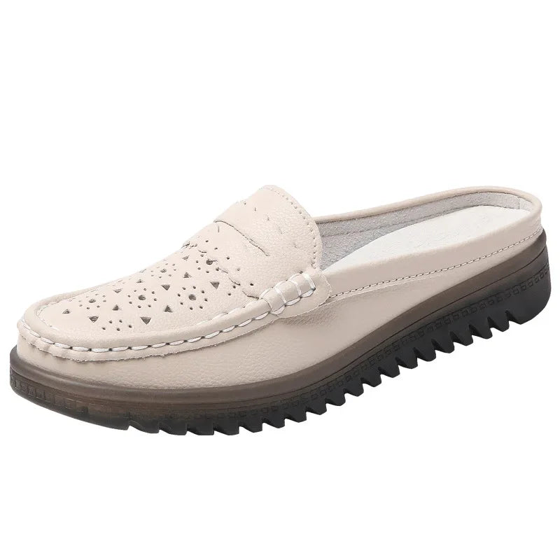 Elina | Women's Elegant Loafers with Perforated Detailing