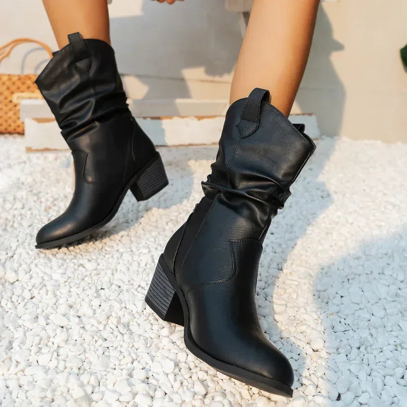 Vaelith | Women's Classic Western Mid-Calf Boots