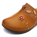 Nadine | Women's Floral Slip On Clogs with Embroidered Details
