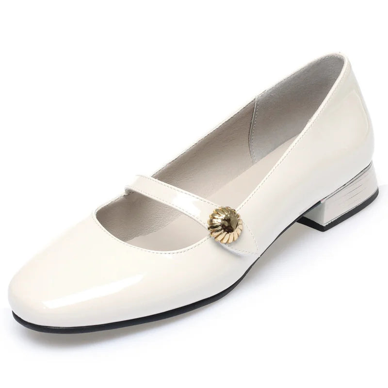 Maeve | Women's Elegant Patent Mary Janes with Buckle Detail