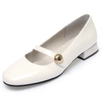 Maeve | Women's Elegant Patent Mary Janes with Buckle Detail