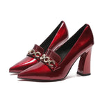 Cressida | Women's High Heeled Mary Janes with Buckle Detail