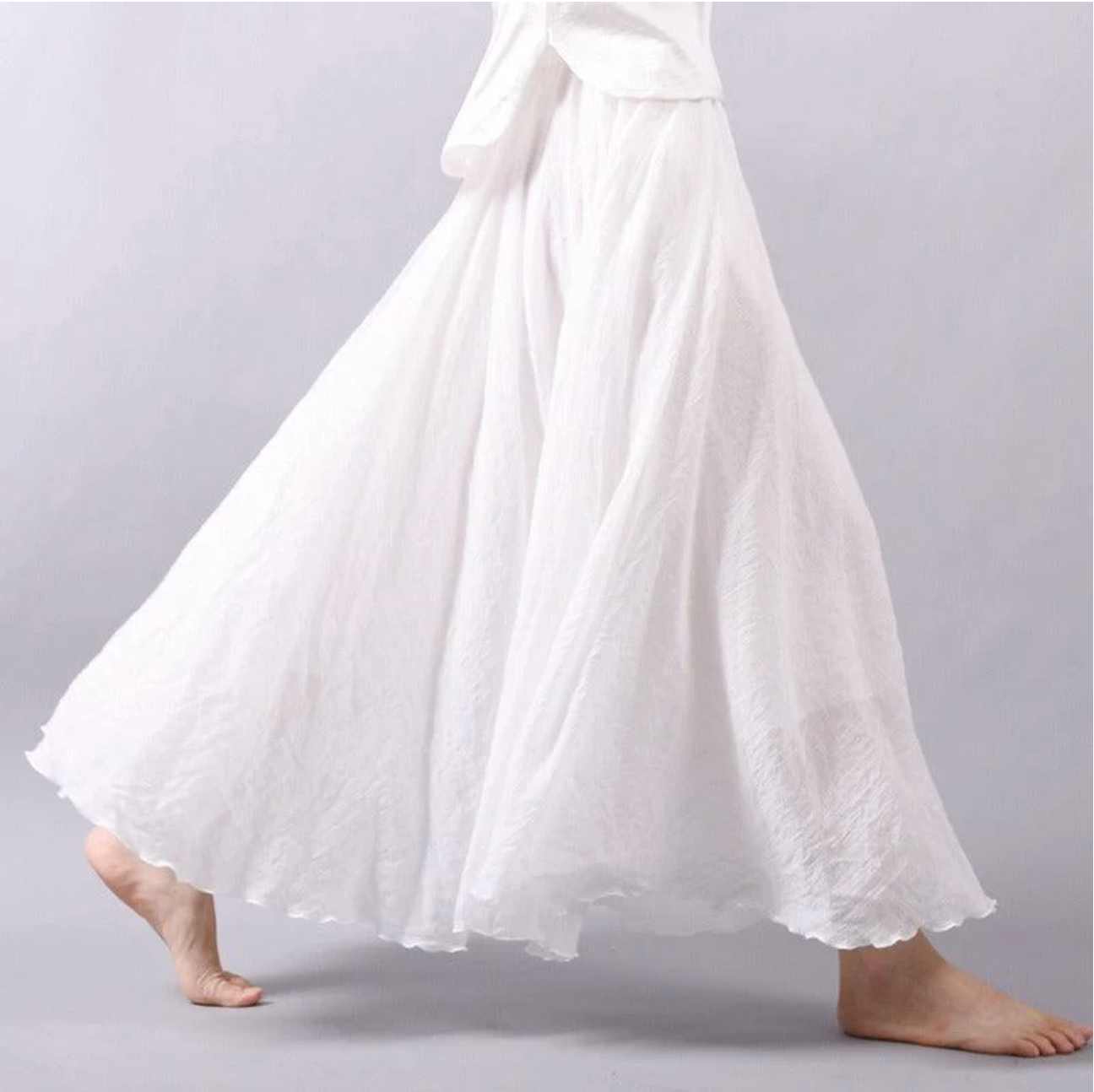 Tatum | Women's Flowy Elastic Waist Maxi Skirt