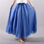 Tatum | Women's Flowy Elastic Waist Maxi Skirt