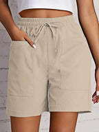 Alcyone | Women's Casual High Waist Summer Shorts