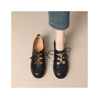 Daphne | Women's Classic Lace-Up Mary Janes with Open Toe Design