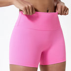 Dervla | Women's High Waist Slim Fit Yoga Shorts