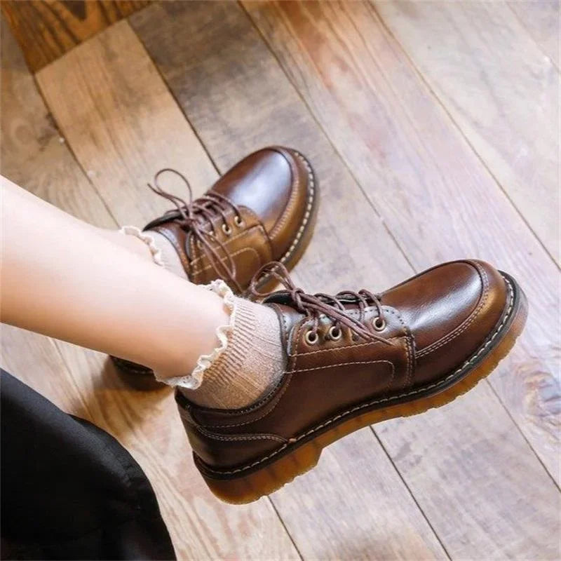 Sylvie | Women's Classic Lace-Up Mary Janes with Chunky Sole