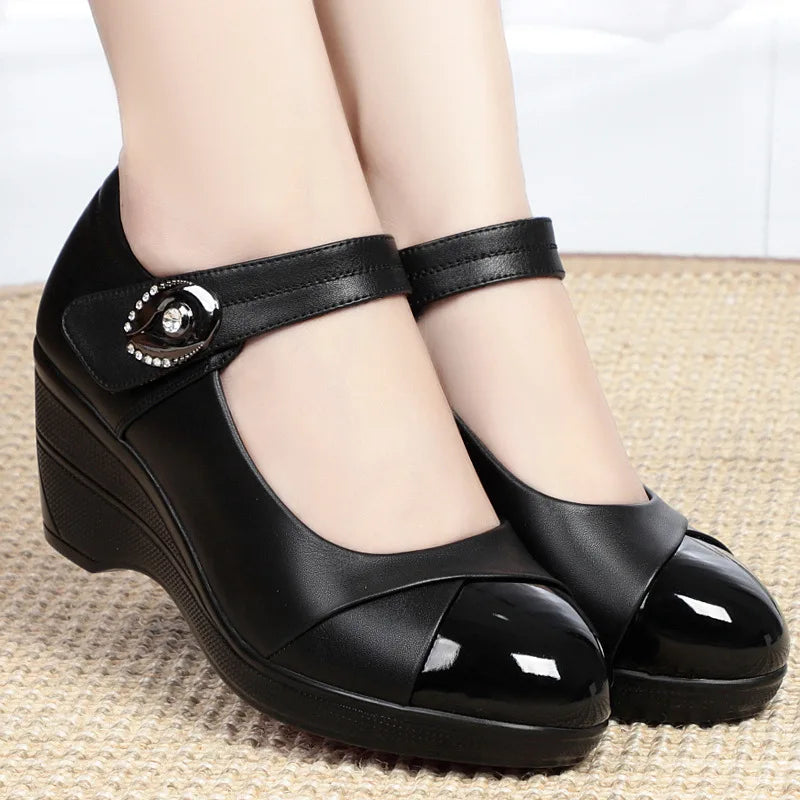 Lyra | Women's Orthopedic Mary Janes with Buckle Detail