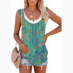 Urien | Women's Casual Printed Camisole Summer Vest Top