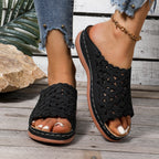 Esme | Women's Floral Pattern Slides with Soft Cushioned Footbed