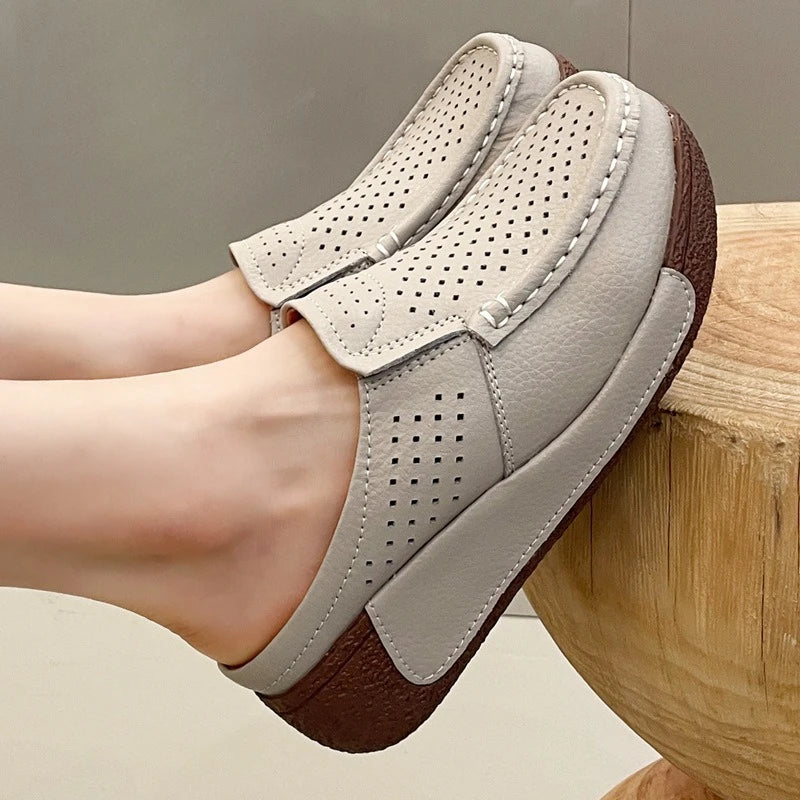 Sariah | Women's Slip-On Slide In Clogs with Perforated Design