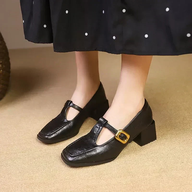 Rosa | Women's Orthopedic T-Strap Mary Jane Heels