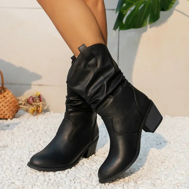 Vaelith | Women's Classic Western Mid-Calf Boots