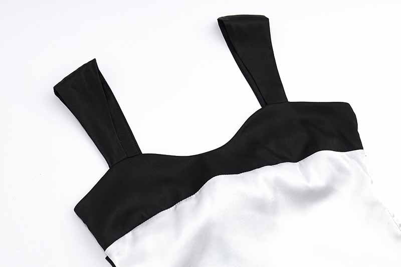 Luxara | Women's Two-Tone Contrast Cropped Vest Corset Top