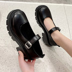 Ophelia | Women's Chunky Platform Mary Janes with Buckle Strap