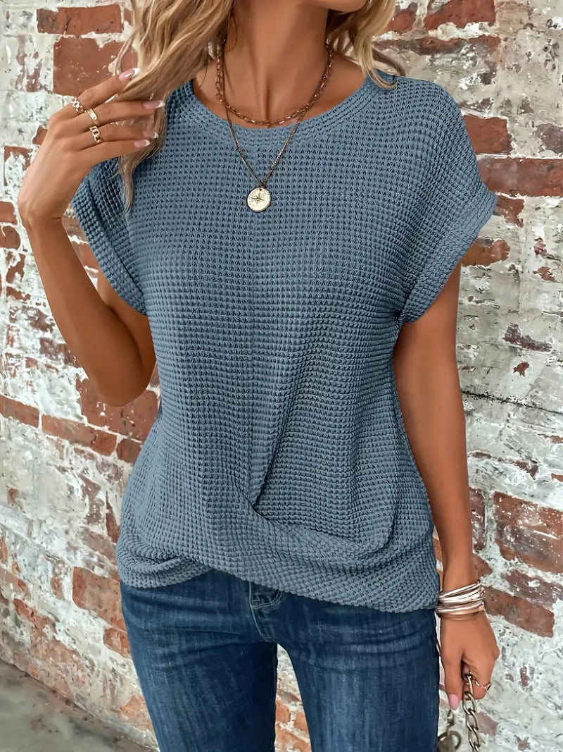 Grace & Jess | Women's Blouse Elegant Round Neck Design