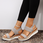 Elunara | Women's Double Strap Espadrille Wedge Sandals