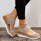 Elunara | Women's Double Strap Espadrille Wedge Sandals