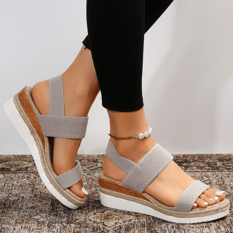 Elunara | Women's Double Strap Espadrille Wedge Sandals