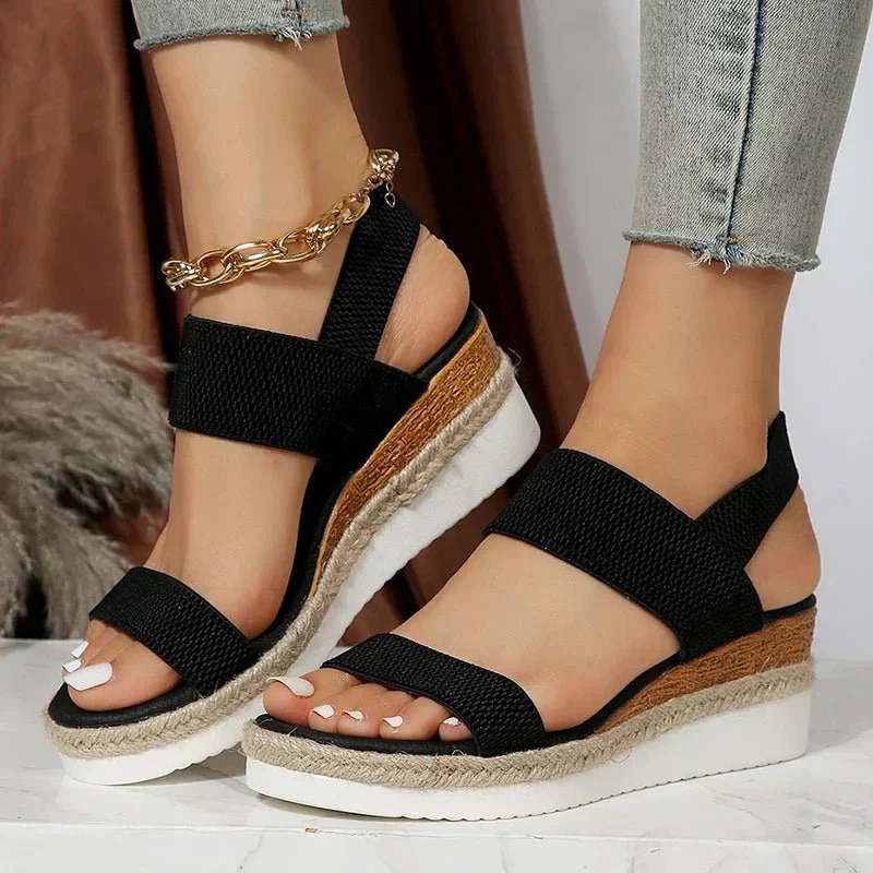 Elunara | Women's Double Strap Espadrille Wedge Sandals