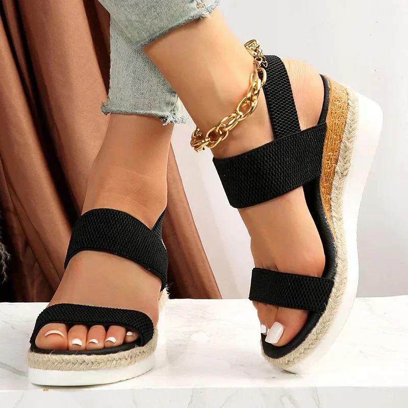 Elunara | Women's Double Strap Espadrille Wedge Sandals