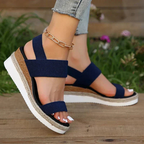 Elunara | Women's Double Strap Espadrille Wedge Sandals