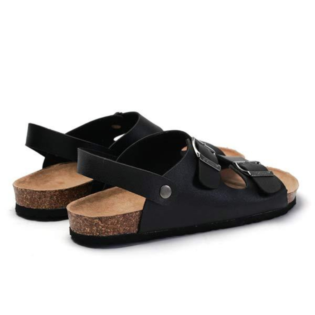 Rowan | Women's Stylish Two-Strap Buckle Sandals with Slingback