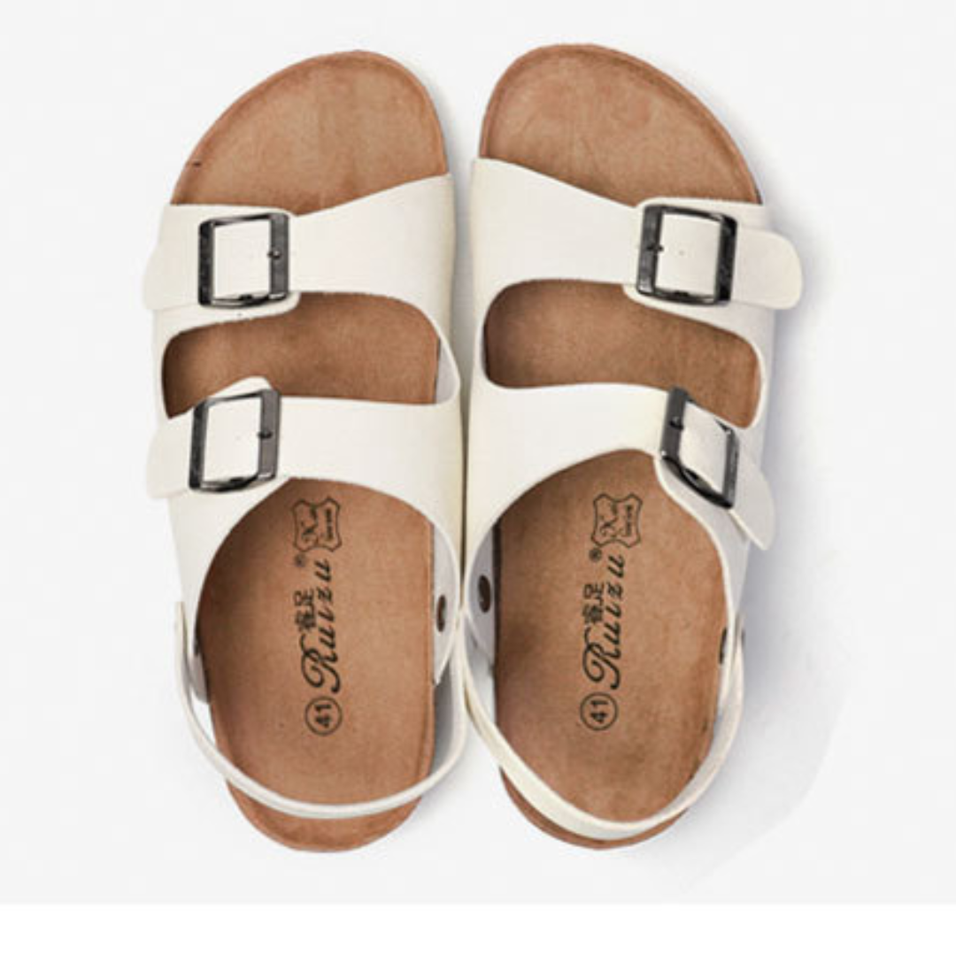 Rowan | Women's Stylish Two-Strap Buckle Sandals with Slingback