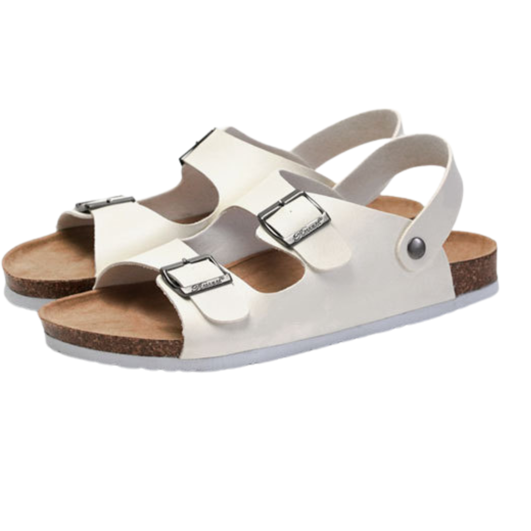 Rowan | Women's Stylish Two-Strap Buckle Sandals with Slingback