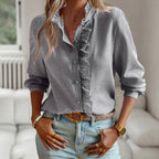 Lumi | Women's Ruffle Trim Shirt