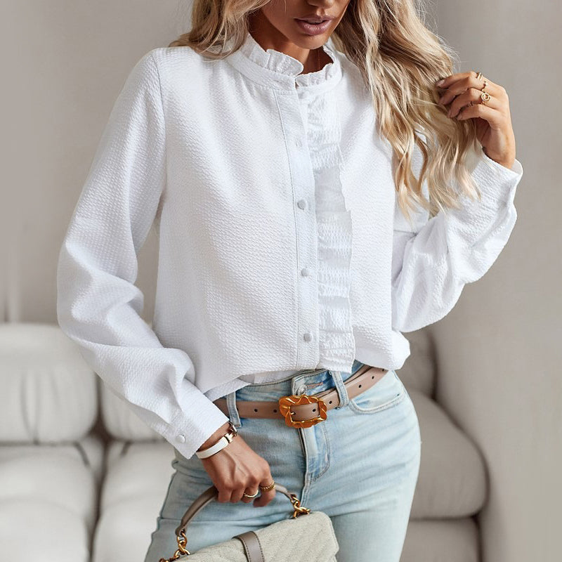 Lumi | Women's Ruffle Trim Shirt