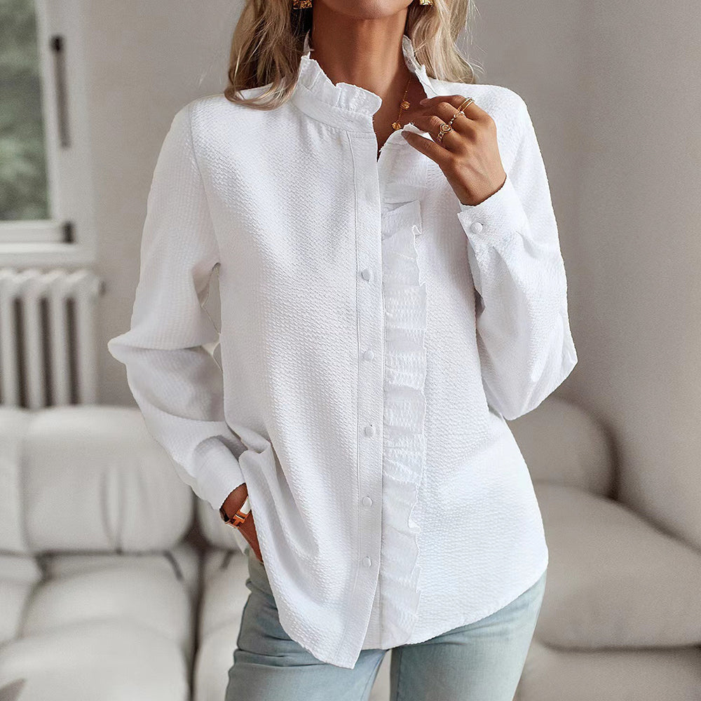 Lumi | Women's Ruffle Trim Shirt