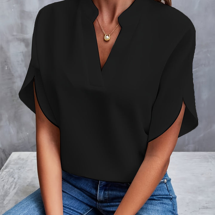Grace & Jess | Classic V-Neck Blouse