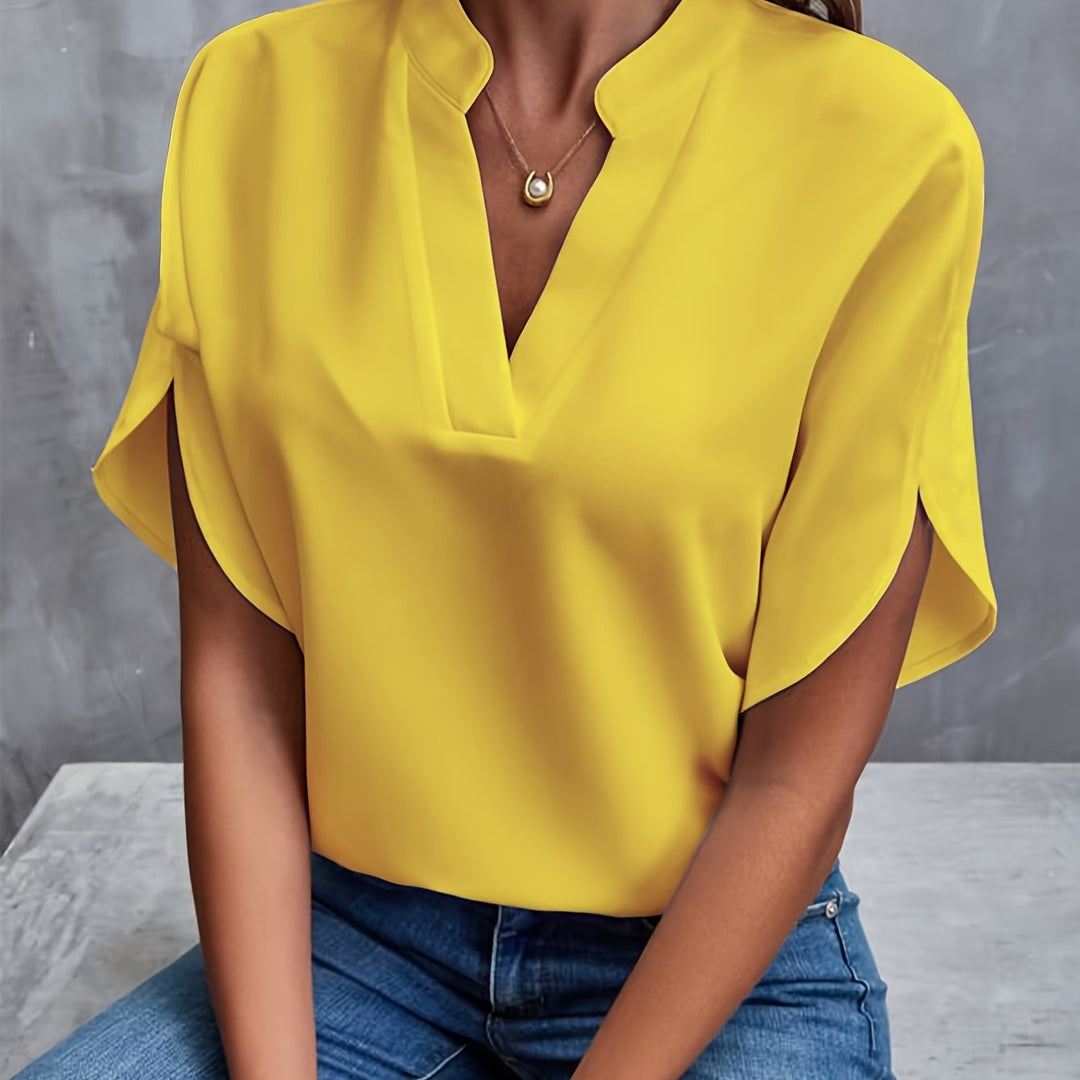 Grace & Jess | Classic V-Neck Blouse