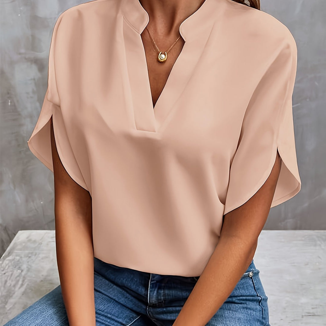 Grace & Jess | Classic V-Neck Blouse