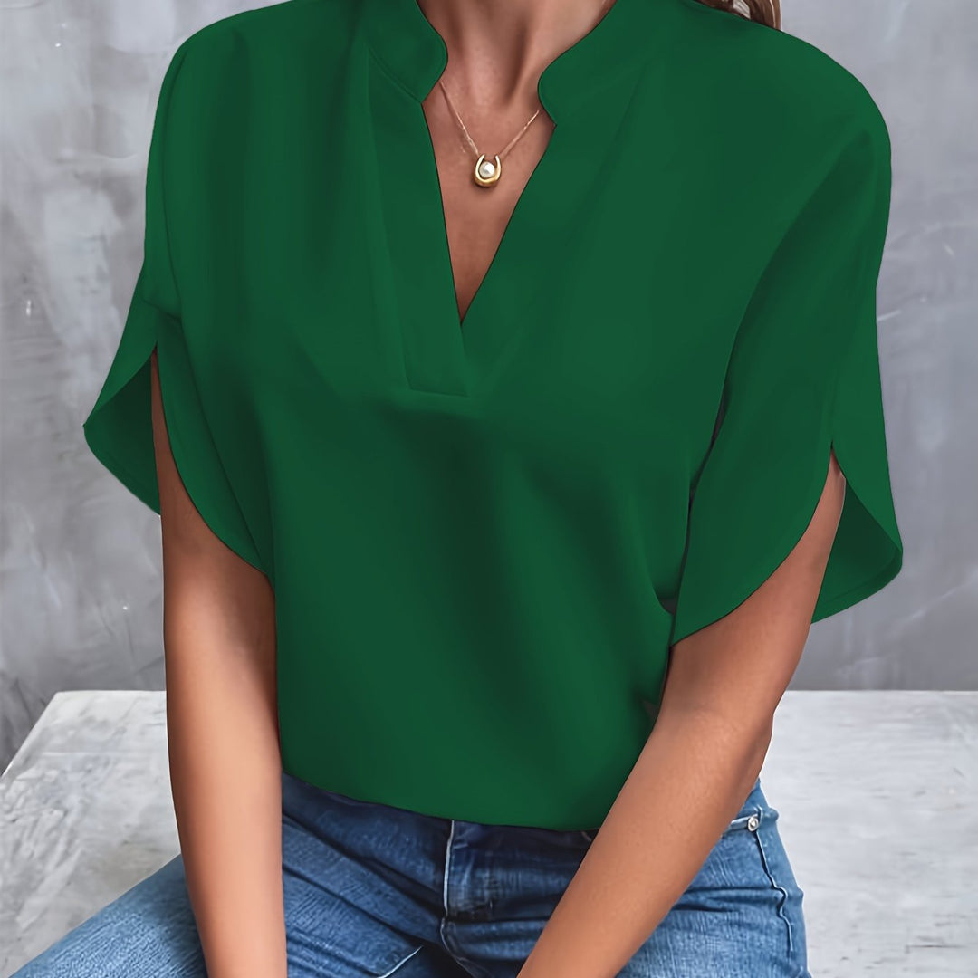 Grace & Jess | Classic V-Neck Blouse