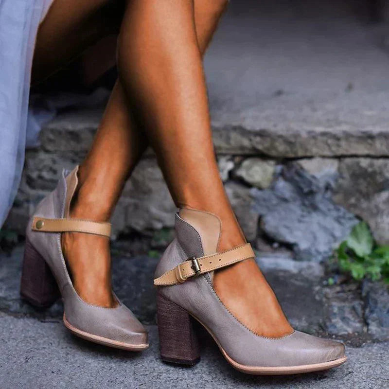 Rebeca | Women's Block Heel Mary Jane Shoes