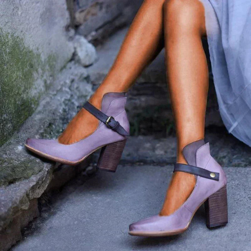 Rebeca | Women's Block Heel Mary Jane Shoes