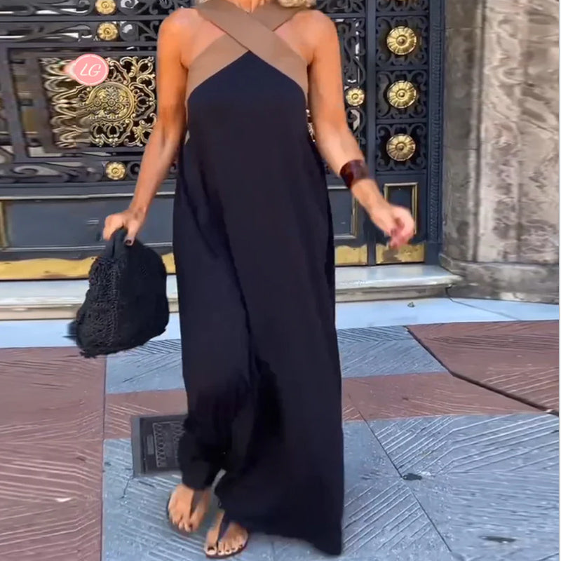 Jillian | Women's Crossover Summer Maxi Dress