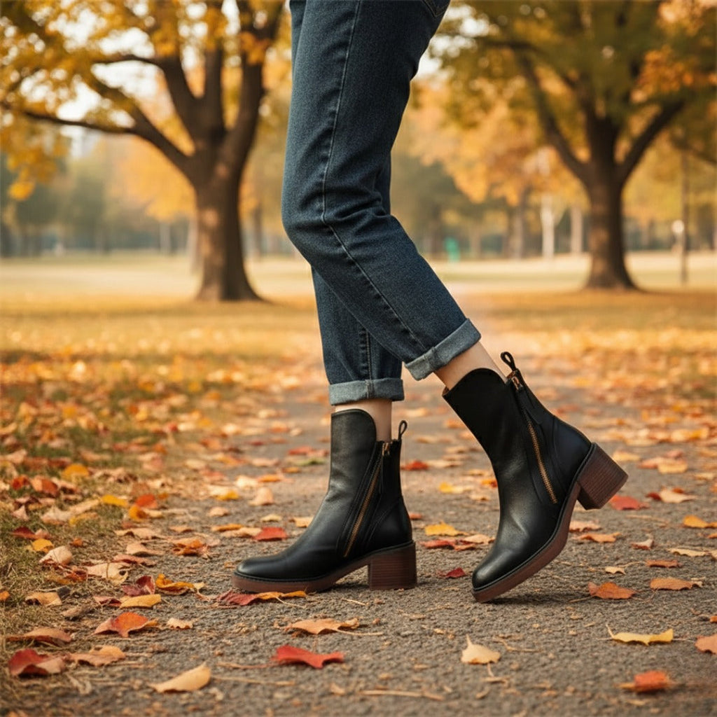 Aurelia | Women's Block Heel Ankle Boots