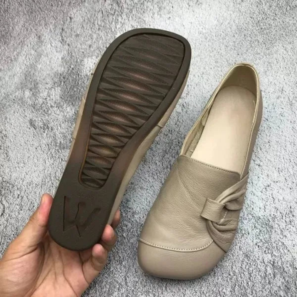 Zafielle | Women's Bow Detail Slip-On Flat Loafers