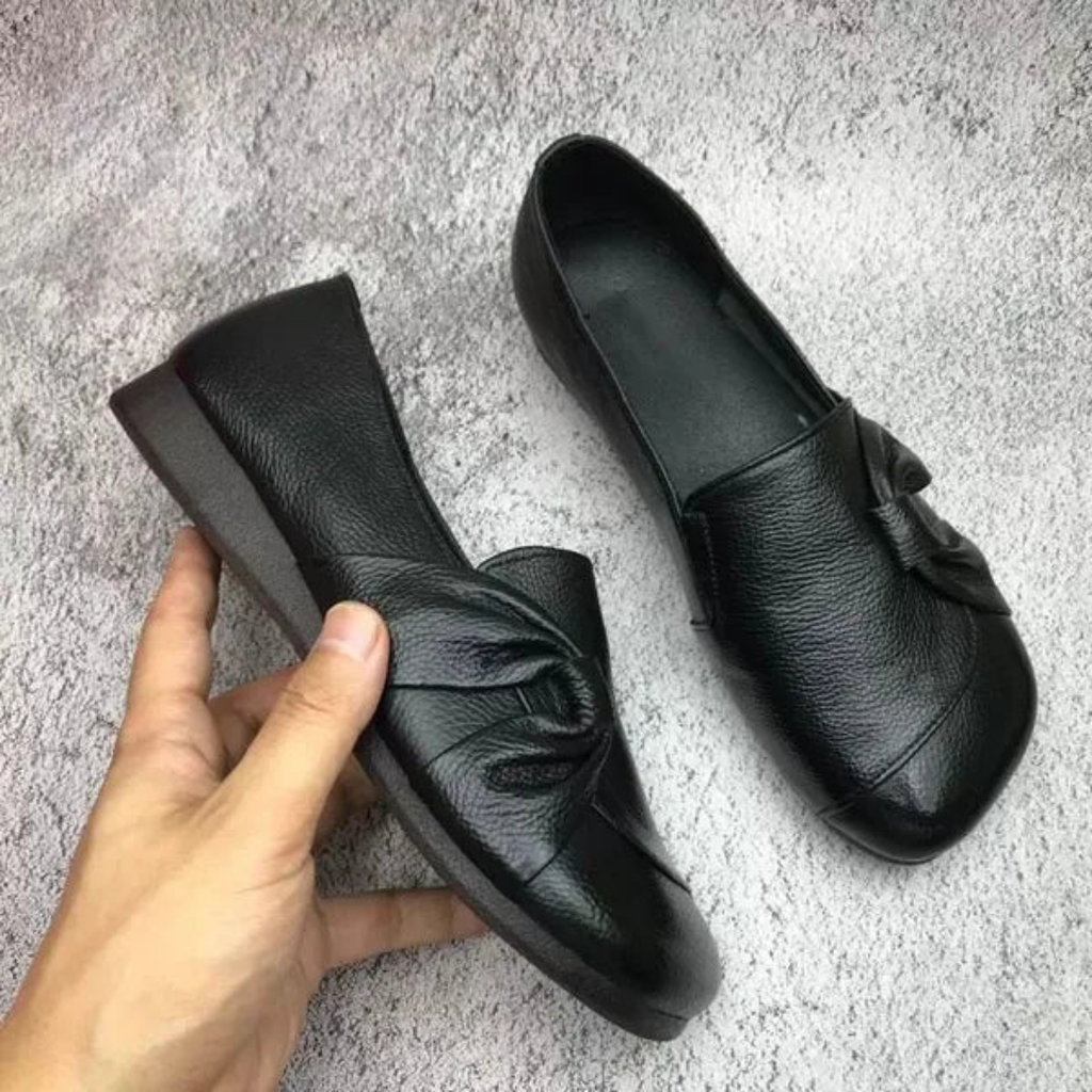Zafielle | Women's Bow Detail Slip-On Flat Loafers