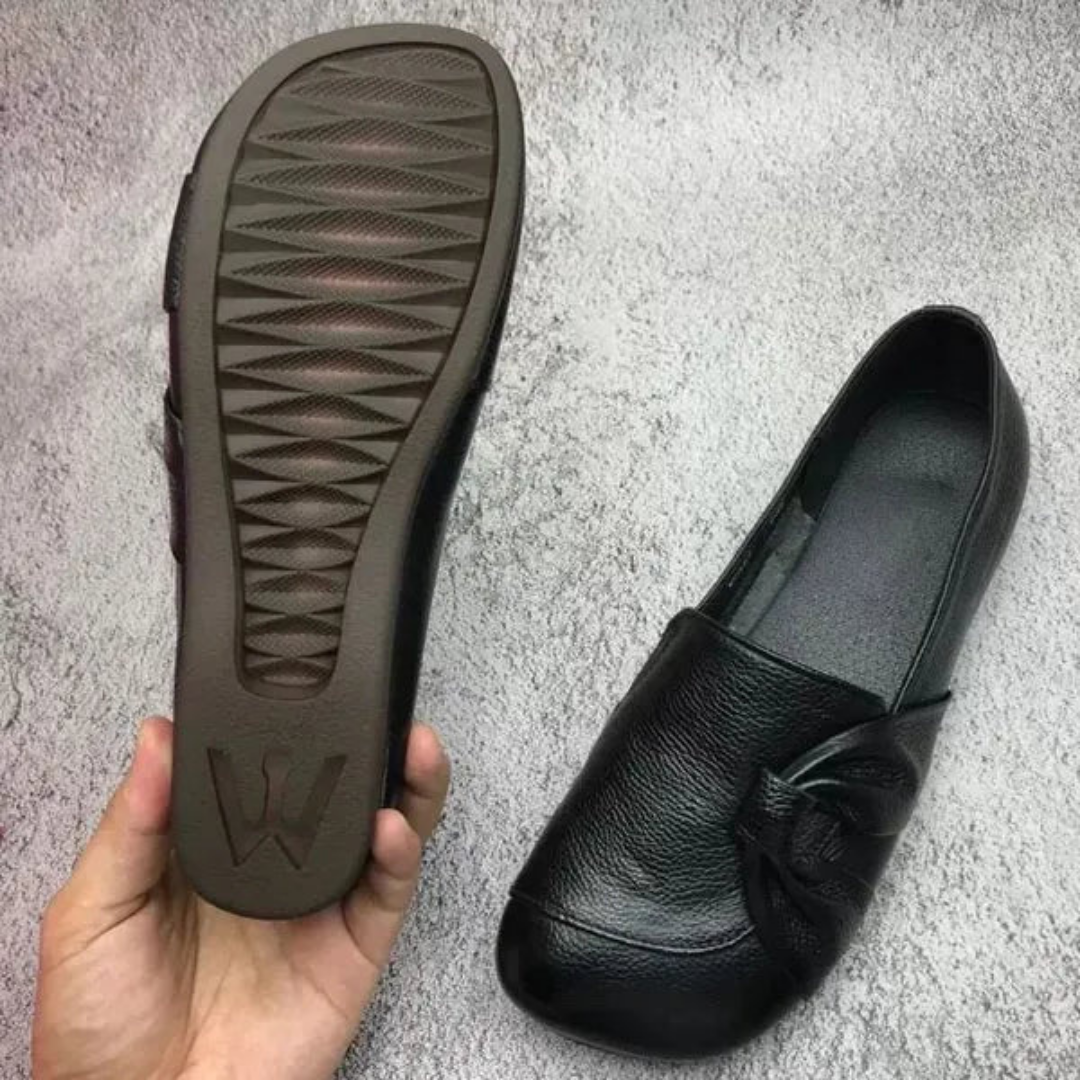 Zafielle | Women's Bow Detail Slip-On Flat Loafers