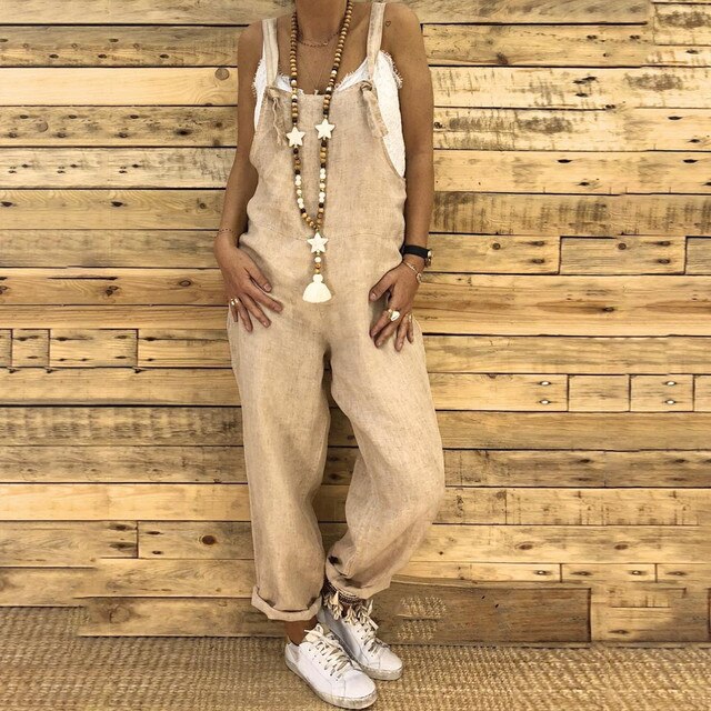 Soraya | Women's Vintage Dungaree Jumpsuit