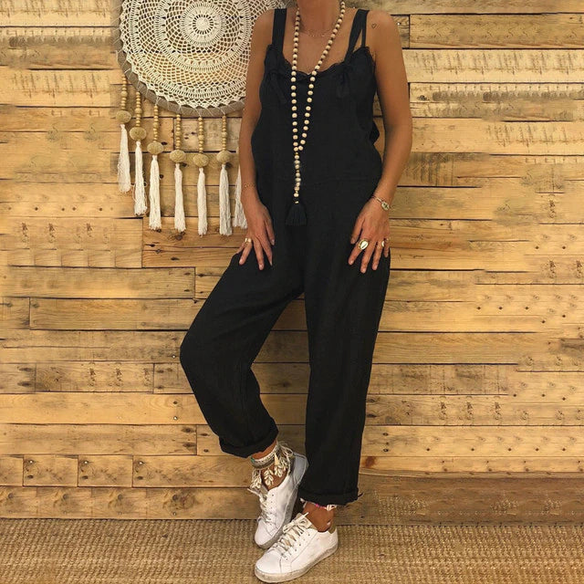 Soraya | Women's Vintage Dungaree Jumpsuit