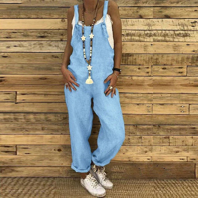 Soraya | Women's Vintage Dungaree Jumpsuit