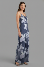 Nayelle | Women's Floral Print Spaghetti Strap Wide Leg Jumpsuit